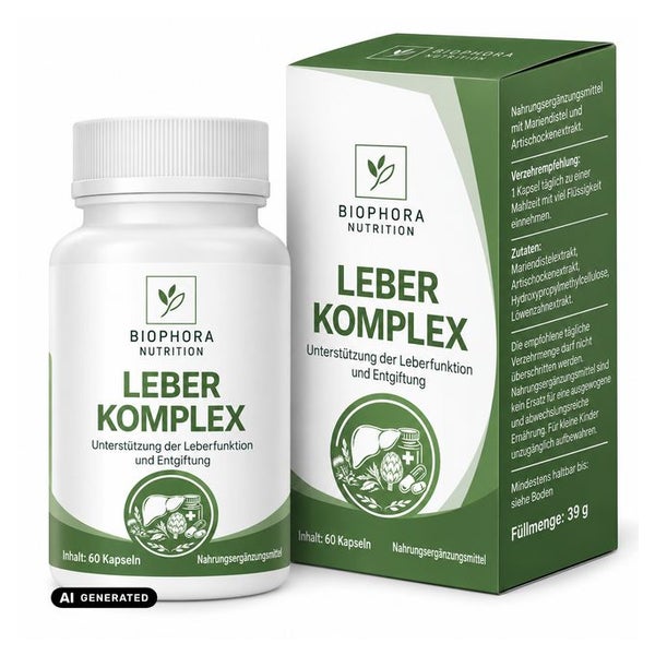 BIOPHORA Leber Komplex | Detox Formel | ohne CHEMIE 60 St