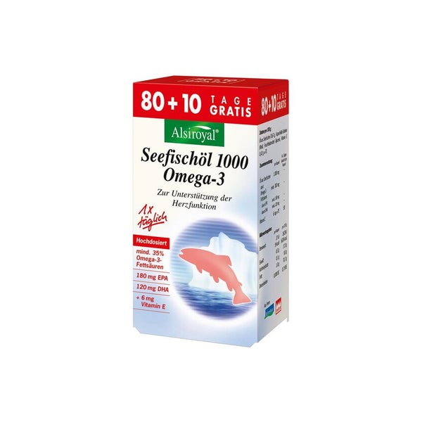 Alsiroyal Seefischsöl 1000 Omega- 90 g