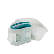 Medi-Inn Patientenhalter 36 cm x 8 cm blau/weiß mit Fixierband 1 St