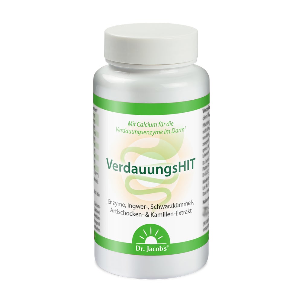 Dr.Jacob's VerdauungsHIT Enzyme+Ingwer+Schwarzkümmel+Kamille 90 St