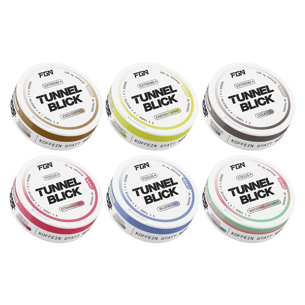 FGN 3x TUNNELBLICK Extreme-Set mit 100mg Koffein 60 St