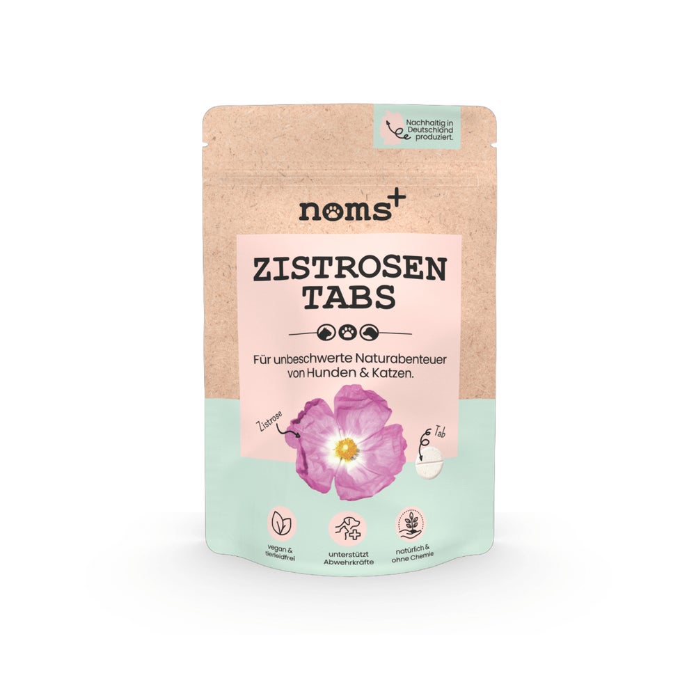 Zistrosen Tabs - 100% natürliches Zistrosen-Leckerli für Wald- & Wiesenspaziergänge 150 g