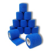 LisaCare latexfreie, kohäsiver Pflasterverband 5cm - Blau 12 St