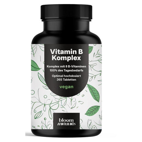 Vitamin B Komplex - 365 Tabletten - Bloom Naturals 365 St