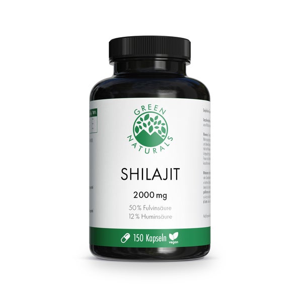 GREEN NATURALS Shilajit 2000 mg - 50% Fulvinsäure 150 St