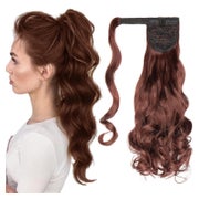 Pferdeschwanz Extensions Clip Ponytail 50 cm Dunkles Kastani 1 St