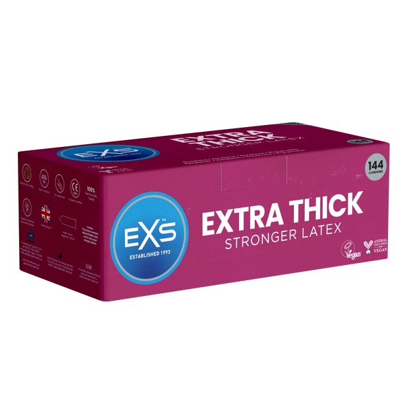 «Extra Thick» - 144 transparente Kondome, 0,082mm Wandstärke (144 Kondome) 144 St