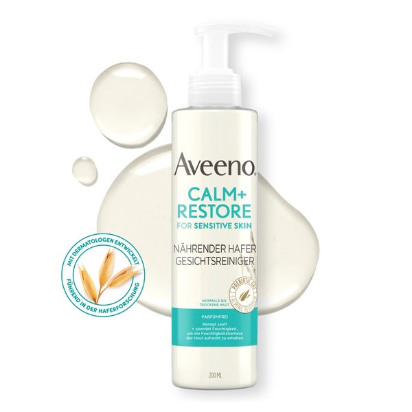 Aveeno Calm+ Restore Nährender Hafer Gesichtsreinigung 200 ml