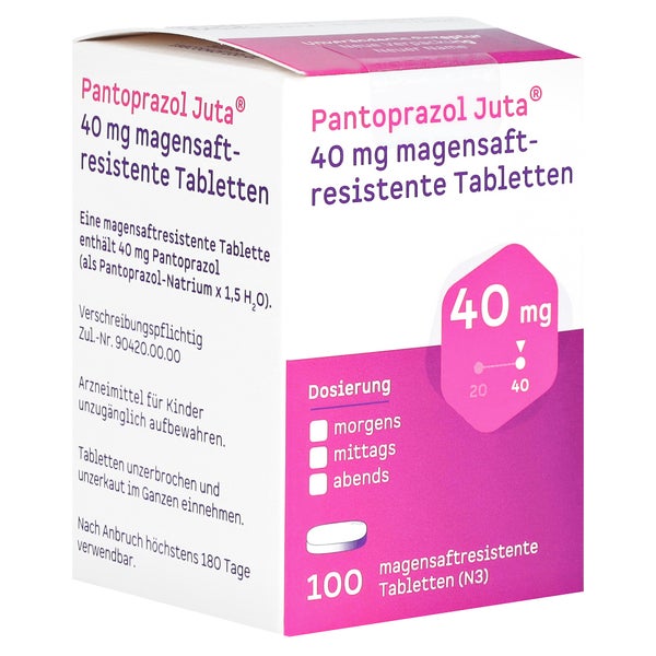 PANTOPRAZOL Juta 40 mg magensaftres.Tabletten 100 St
