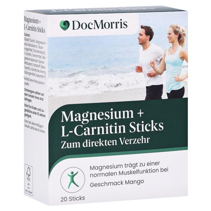 DocMorris Magnesium + L-Carnitin Sticks 20 St online kaufen