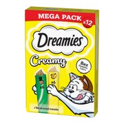 DREAMIES Creamy MEGA PACK: Zusatzfutter mit Käse und Katzenminze 12x10 g 0,12 kg