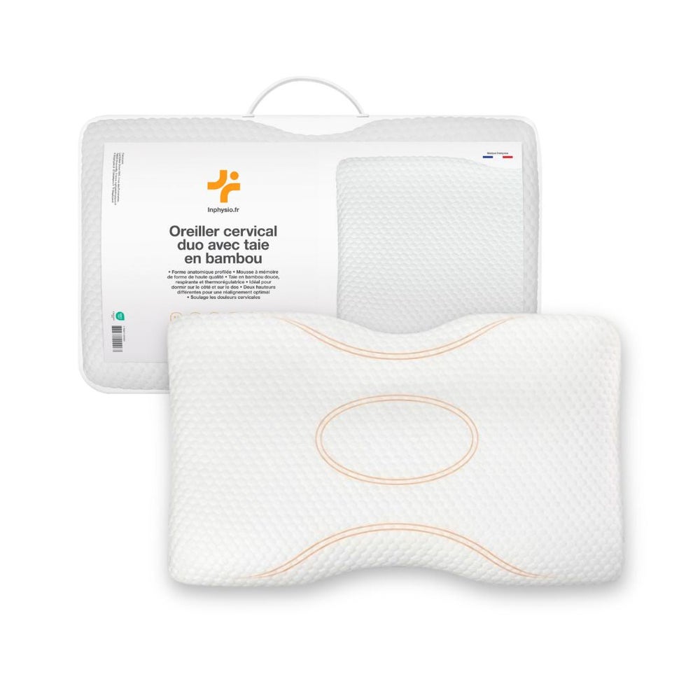 INPHYSIO Ergonomisches DUO-Kissen + Bambusbezug 1 St