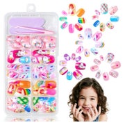 Nägel 120 Stück 5 Style Aufdrücken Kinder Mädchen Cute Color 1 St
