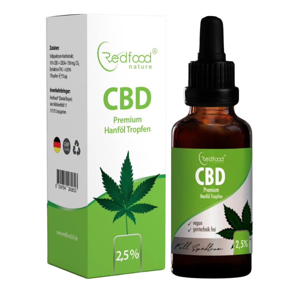 CBD ÖL 2,5 % Vollspektrum Hanf Öl 30ml 30 ml
