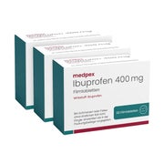 Produktabbildung: medpex Ibuprofen 400 mg Dreierpack 3X50 St