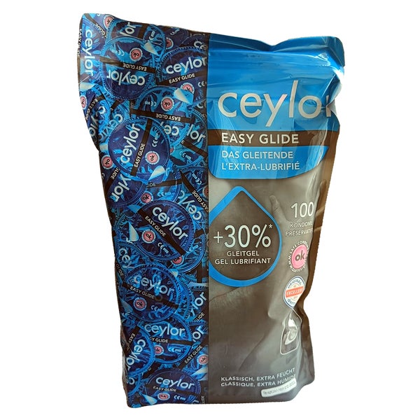 «Easy Glide» extra feuchte Kondome mit 30% mehr Gleitmittel (100 Kondome) 100 St