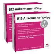 Produktabbildung: B12 Ankermann Injekt 1000µg - Doppelpack 2X10X1 ml
