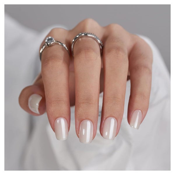 Press On Nails Short Square Chrome 15 Größen 30er E-Vanilla 1 St