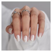 Press On Nails Short Square Chrome 15 Größen 30er E-Vanilla 1 St