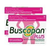 Produktabbildung: Buscopan Plus Doppelpack 2X10 St