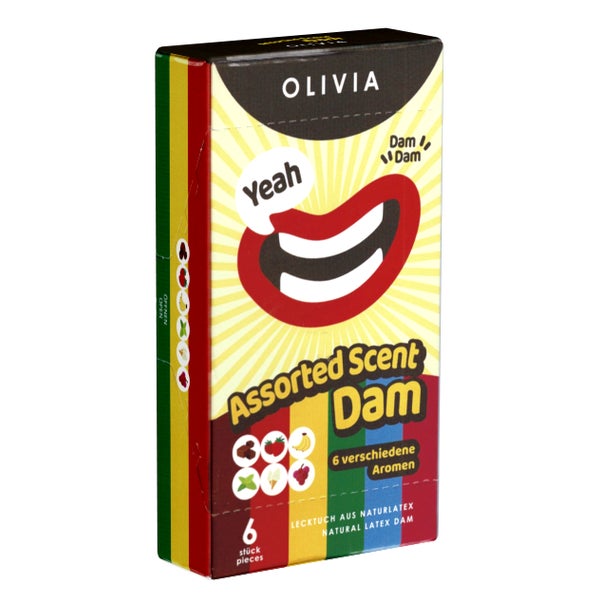 Olivia Dams Assorted Scents – Aromatisierte Lecktücher (6 Tücher) 6 St