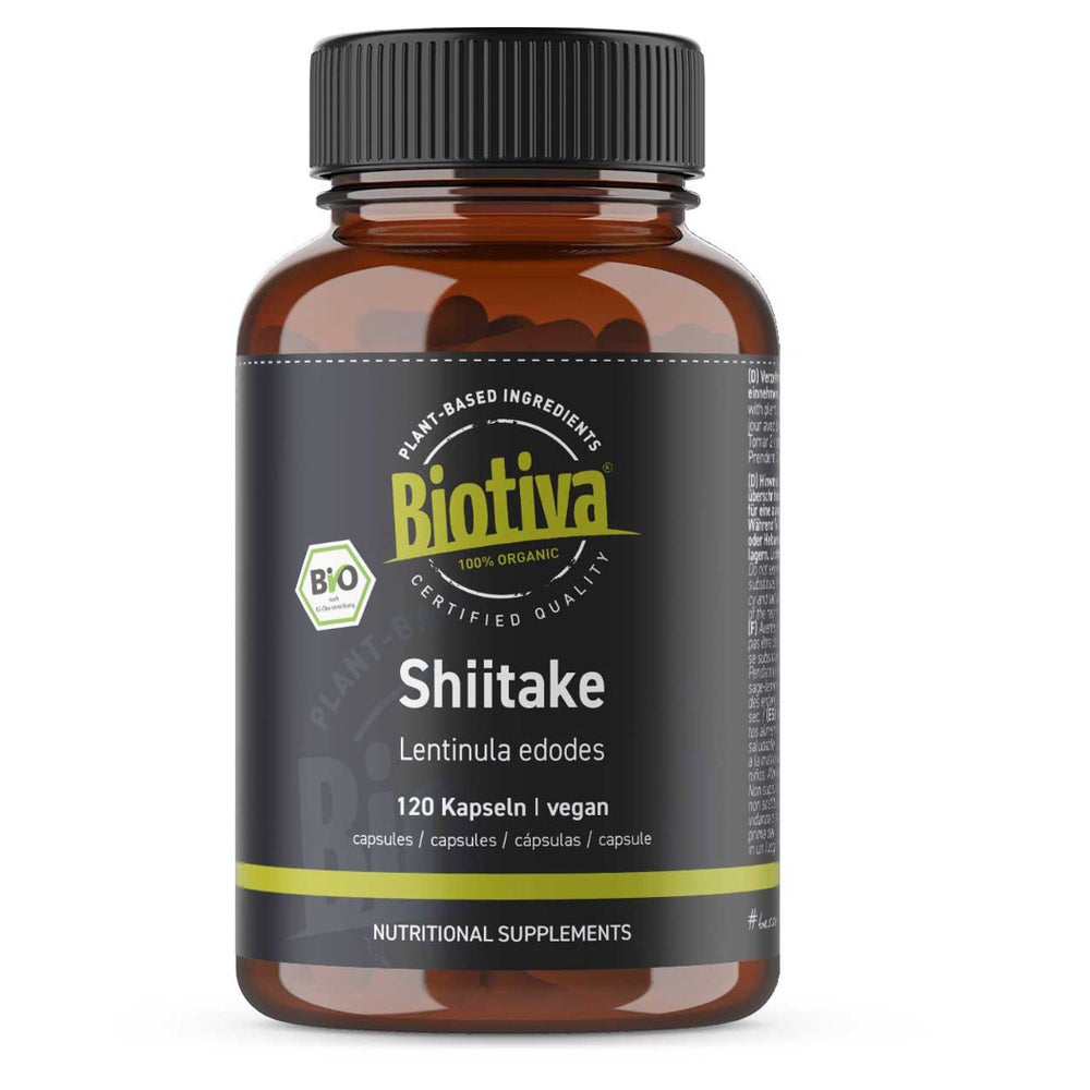 Biotiva Shiitake Kapseln Bio 60 g