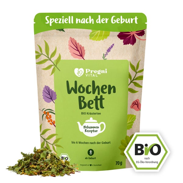 PregniVital BIO Wochenbett Tee mit Hirtentäschel 70 g
