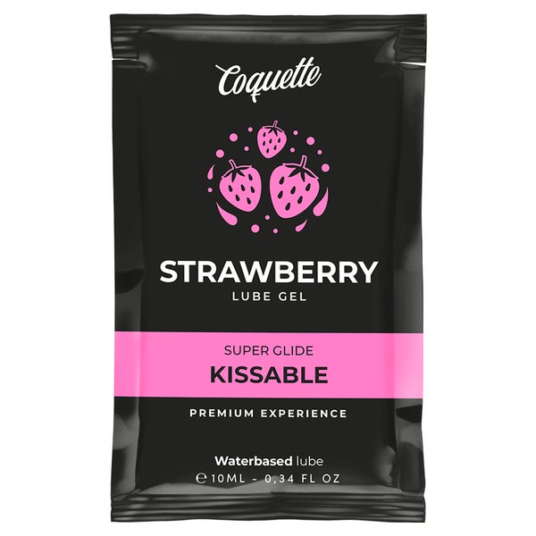 Coquette - Essbares Gleitgel auf Erdbeerwasserbasis 10 ml