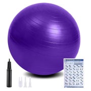 Gymnastikball 65cm Fußpumpe Antiburst Pilates Yoga Core 65cm 1 St