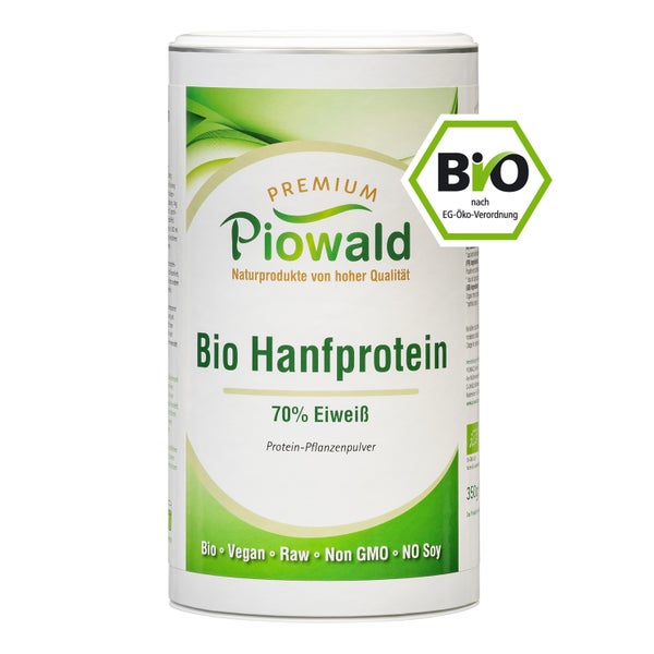 Piowald BIO Hanfprotein hell 70% 35 g