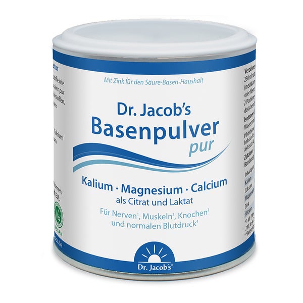 Dr.Jacob's Basenpulver pur Basen-Citrat-Laktat-Mineralstoffe 200 g