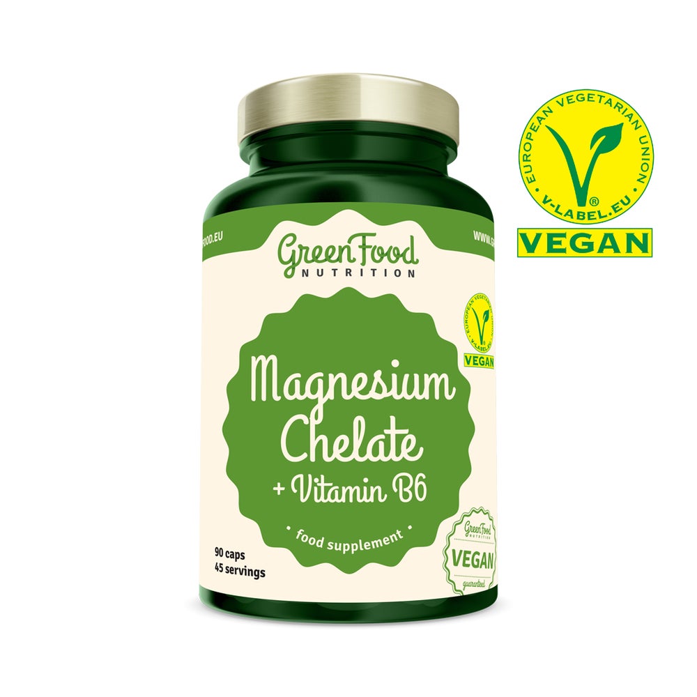 GreenFood Nutrition Magnesium Chelate + Vitamin B6 90 St