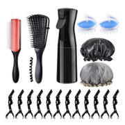WhaleO 19 in 1 Haarbürsten Set mit Massagebürste