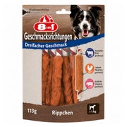 8in1 Triple Flavour Ribs Kaustangen für Hunde 1 St