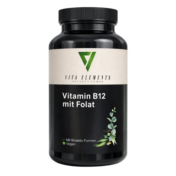Vita Elements Vitamin B12 mit Folat Tabletten 180 St