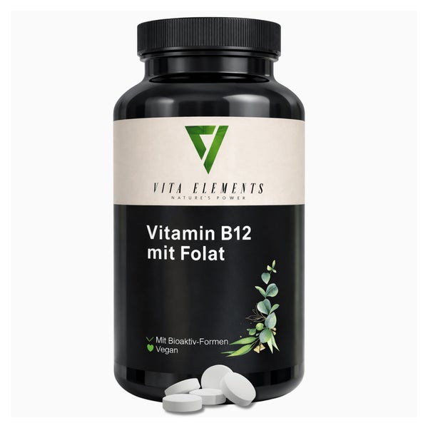 Vita Elements Vitamin B12 mit Folat Tabletten 180 St
