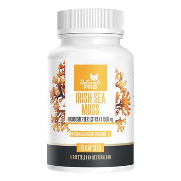 Irish Sea Moss Kapseln 1500mg | Hochdosierter Extakt 90 St