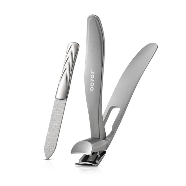 Ergonomischer Nagelknipser für dicke Nägel mit Metallfeile - 1 St