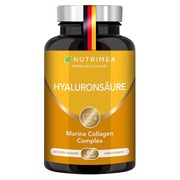 Nutrimea Hyaluronsäure Kapseln Hochdosiert - Marines Kollagen mit Vitamin C + Vitamin A - N 60 St