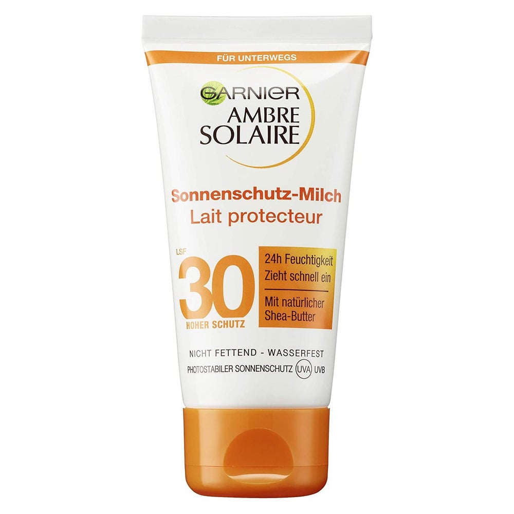 Garnier Ambre Solaire Sonnencreme Feuchtigkeitsspendende Sonnenschutz Milch LSF 30 50 ml