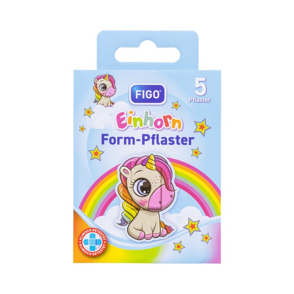 FIGO Kinderpflaster Einhorn 5 St