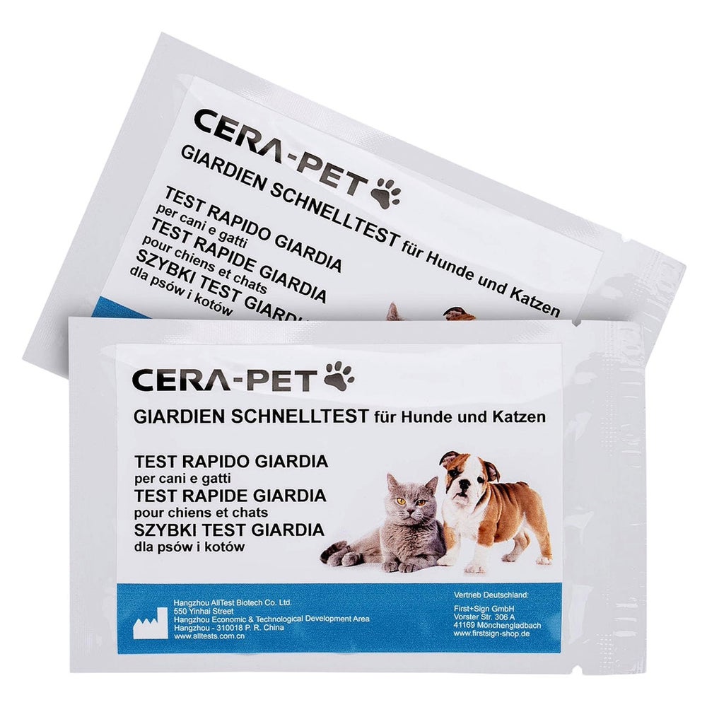 Cera-Pet Giardien Schnelltest für Hund und Katze 2 St