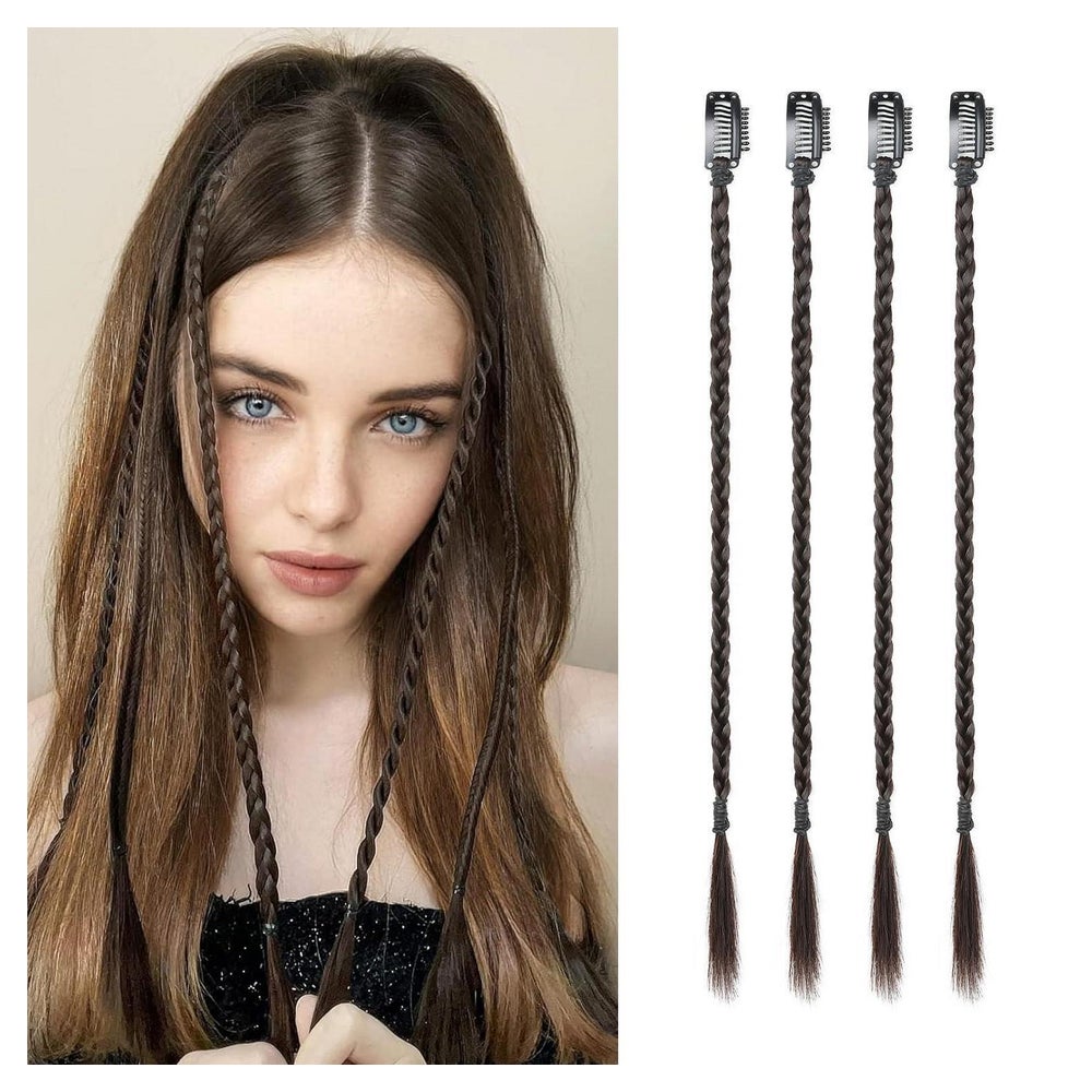 Haarverlängerung Clip in Braid 4er Synthetik Frauen 35 CM Sc 1 St