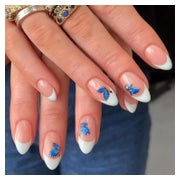 Kunstnägel 24 Schmetterling Mandel Stiletto white&amp;butter 1 St