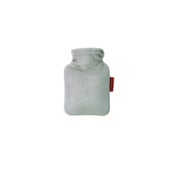 Mini-Wärmflasche 0,2 l mit Veloursbezug grau 1 St