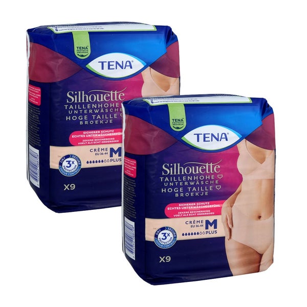 Tena Silhouette Plus M Creme Inkontinenz Pants 2X9 St