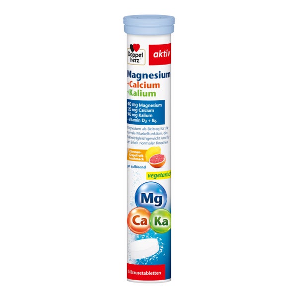 Doppelherz Magnesium + Calcium + Kalium + B6 + D3 15 St
