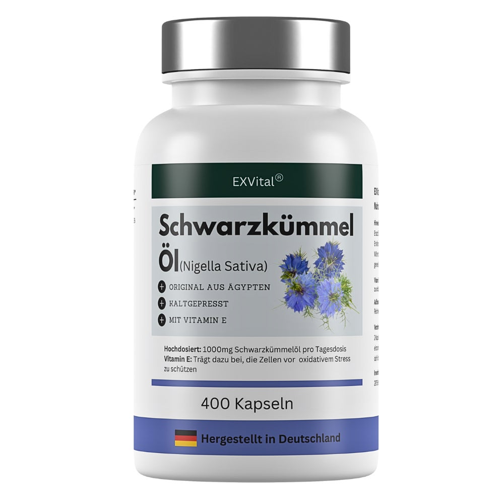 EXVital® Schwarzkümmelöl Kapseln, aus ägyptischen Anbau 280 g
