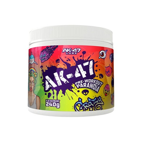 AK47 Labs Pre-Workout Paranoia Blue Raspberry 240 g