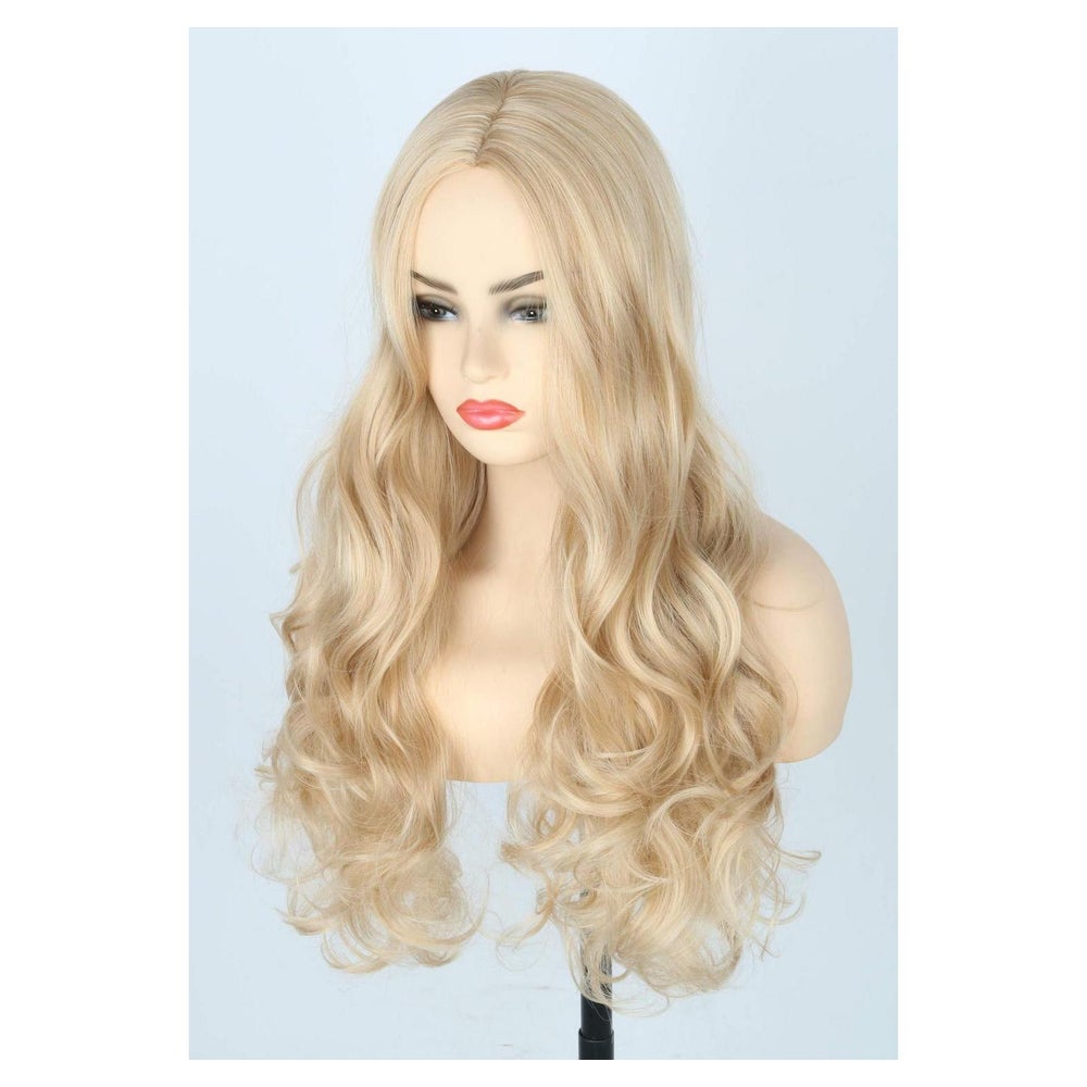 Perücke 24 inch Ombre Locken Hitzebeständig Damen Blonde 1 St